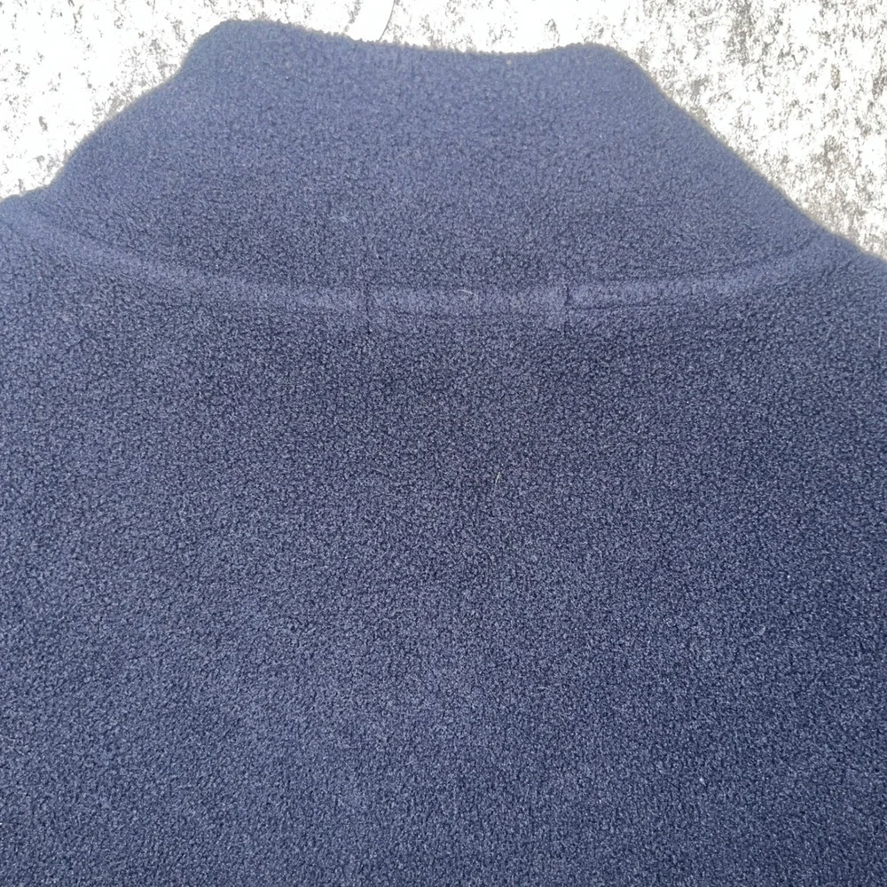 True Religion Men's Navy Blue Fleece Full Zip Jacket Horseshoe Logo 2XL 43803-00